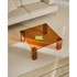 KAVE HOME Stolić za kavu Adularia 85x85 cm stakleni smeđi