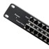 QOLTEC Prespojni panel 54477, 48V, 24 porta, crni