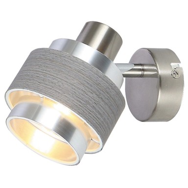 RABALUX Zidna svjetiljka Basil 5379, E14, srebrna