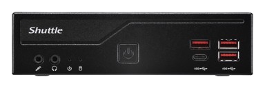 SHUTTLE Barebone računalo Slim PC DB860, Intel B860, LGA 1851, bez RAM-a, bez diska, crna