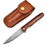 Damaskovski vanjski sklopivi nož, HA-31679, smeđa