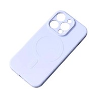 HURTEL Silikonska maskica s MagSafe za Samsung Galaxy S25 Edge, svijetlo plava