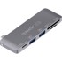 TERRATEC Docking stanica 283005, USB-C, 2x USB-A, USB-C, čitač kartica, siva