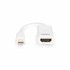 DIGITUS Adapter DisplayPort Mini - HDMI + Audio 15 cm AK-340411-001-W, bijela