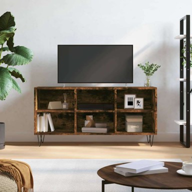 TV ormarić, 103.5 x 30 x 50 cm, konstruirano drvo, dimljeni hrast