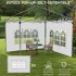 HOMESTAR Set bočnih zidova za paviljon 2 kom 295 x 195 cm, bijeli