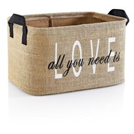 MIOLI DECOR Košara za skladištenje od jute 30x22x30 cm