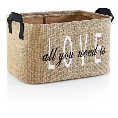 MIOLI DECOR Košara za skladištenje od jute 30x22x30 cm 
