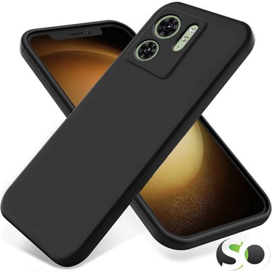 HQ Premium Quality Protuklizna silikonska maskica za Motorola Edge 40 Mat Crna