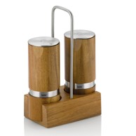KELA Posuda za doziranje Kauri, s mlincom za sol i papar, 13x7x19 cm