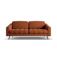 MAKAMII Narančasta baršunasti sofa 202 cm Nalu, 202x95x80 cm