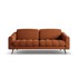 MAKAMII Narančasta baršunasti sofa 202 cm Nalu, 202x95x80 cm