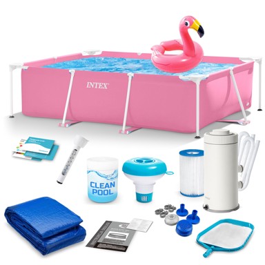 INTEX Montažni bazen Vrtni okvirni 220×150×60 cm, 15u1