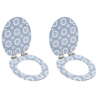 MDF Toaletna daska s mekim zatvaranjem 2 kom uzorak porculana