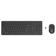 HP Komplet tipkovnice i miša 300 Wireless Mouse and Keyboard Combination, bežični, crni