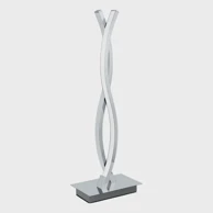 Stolna lampa Lasana 2, LED 2x5W, alu/krom-bijela