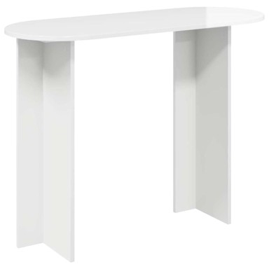 Konzolni stol, dimenzije 100 x 39,5 x 75 cm, visoki sjaj, bijela