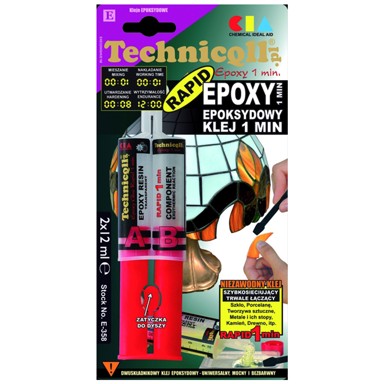 TECHNICQLL Epoksidno bezbojno ljepilo E-358 2x12ml