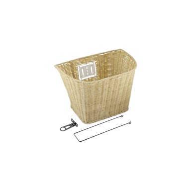 Košara za bicikl, ratan, svijetlo smeđa