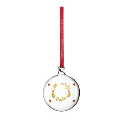 HOLMEGAARD Stakleni ručno puhani božićni ukras, ø 6,5 cm, Ann-Sofi Romme Annual Christmas Bauble