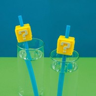 PALADONE Super Mario question block straw set - 5055964714147 5055964714147