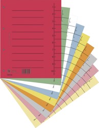 DONAU Kartonska pregrada A4 1-10, 235 x 300 mm, 250 g, pakiranje 100 kom, sorto