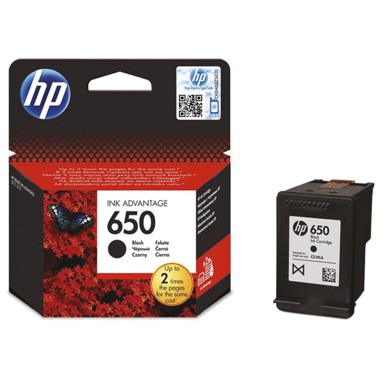 HP Tinta No.650 CZ101AE, crna, 13,5 ml, 360 str.
