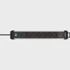 BRENNENSTUHL Produžni kabel Premium-Alu-Line 6 utičnica 2x USB 3 m, crni