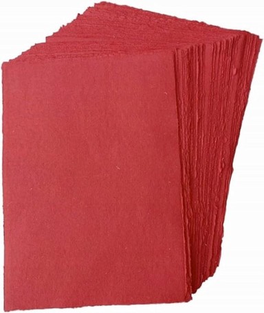 NIKCORP Papir A5 za umjetničko stvaranje, 50 listova, 130 GSM, crveni