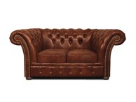 CHESTERFIELD Dvosjed Winfield Basic Leather, 2-sjedišta, Cloudy Caramel