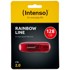 INTENSO USB flash stick 128 GB Hi-Speed USB 2.0 Rainbow Line crveni