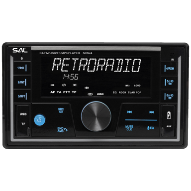 SAL Auto radio, 4 x 50W,  FM RDS, BT, USB, microSD, VB5500