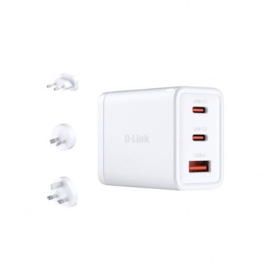 D-LINK Punjač DCP-651, GaN, 65W, crni