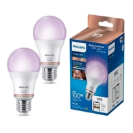 PHILIPS Smart LED žarulja 100W A60 E27 RGB (1521 lm) (set 2 kom.), bijela