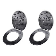 MDF Toaletna daska 2 kom s uzorkom kapi