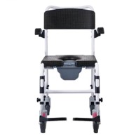 VEVOR Tuš WC stolica za invalide, 430x440x45 mm, podesiva visina, plava