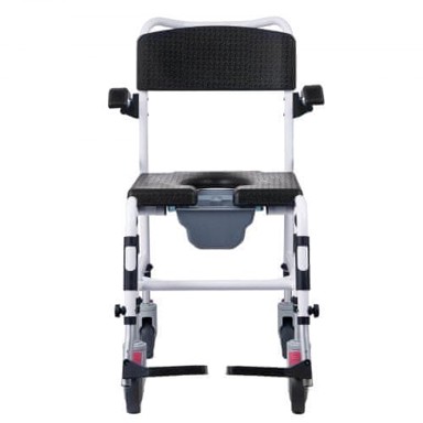 VEVOR Tuš WC stolica za invalide, 430x440x45 mm, podesiva visina, plava