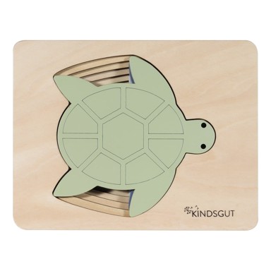 KINDSGUT Drvena reljefna puzzle Turtle