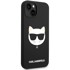 KARL LAGERFELD Maska Silicone Choupette Head, iPhone 14 Plus 6.7, crna