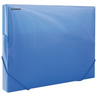 DONAU Mapa s gumicom A4 PP hrbat 30 mm 8545002PL-10 prozirno mat plava