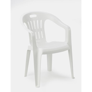 IPAE PROGARDEN Plastična stolica Scilla bijela 54x53x80 cm