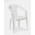 IPAE PROGARDEN Plastična stolica Scilla bijela 54x53x80 cm