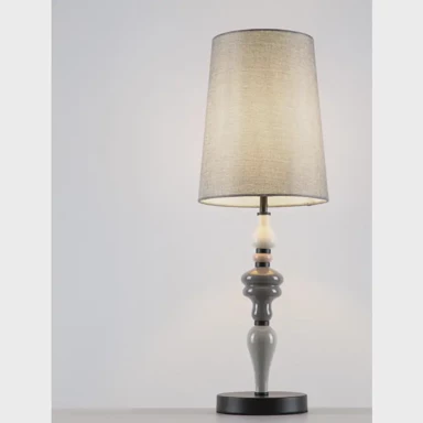 DAMO Stolna lampa E27 NL9009151, sivo smeđa