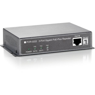 LEVELONE Mrežni ekstender POR-0222, 2-portni Gigabit PoE+ repetitor, kaskadni, crna