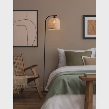 NOVA LUCE Intra stajaća lampa e27/12w/crna nl9001090