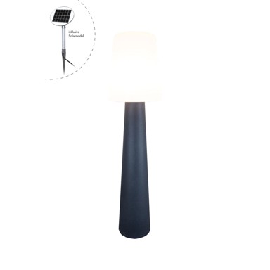 8SEASONS Stolna lampa, solarna, 160 cm, antracit