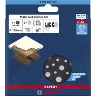 BOSCH Starter set 125 mm s čuvarom (čičak) 6/1 - 2608901202