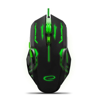 ESPERANZA Gaming miš Apache, USB, 2400 DPI, zelena