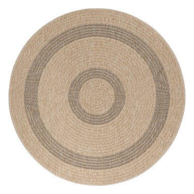 AYYILDIZ CARPETS Okrugli vanjski tepih Comilla ø80 cm, crni/bež