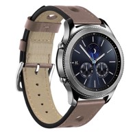 BStrap Leather Italy remen za Huawei Watch GT3 46mm, khaki brown